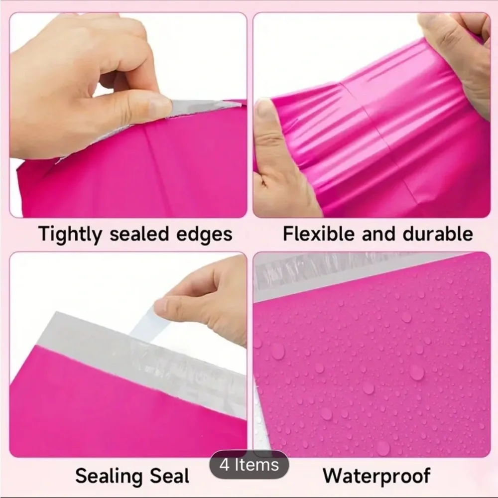 Poly Mailer Hot Pink Polymailer Bundle of 50 NWOT (14.5” x 19”) Seller Supplies